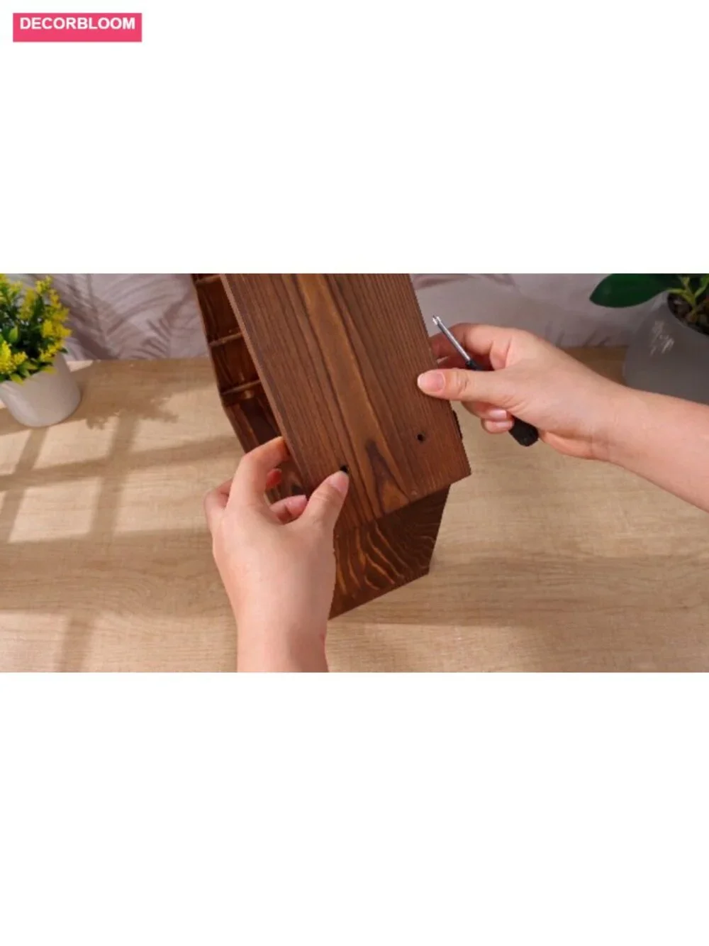Wooden House Egg Holder 36 Hole 3 Tier Countertop Farmhouse Kitchen Storage - Picture 6 of 6
